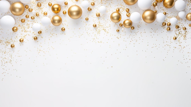 Christmas white background gold