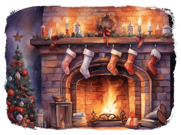 Christmas and Winter Background Illustration