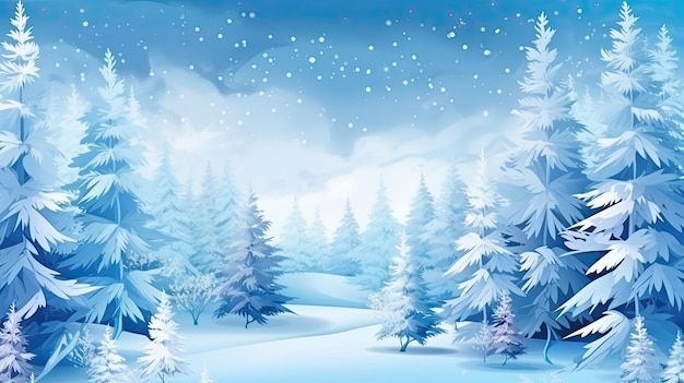 Christmas winter background