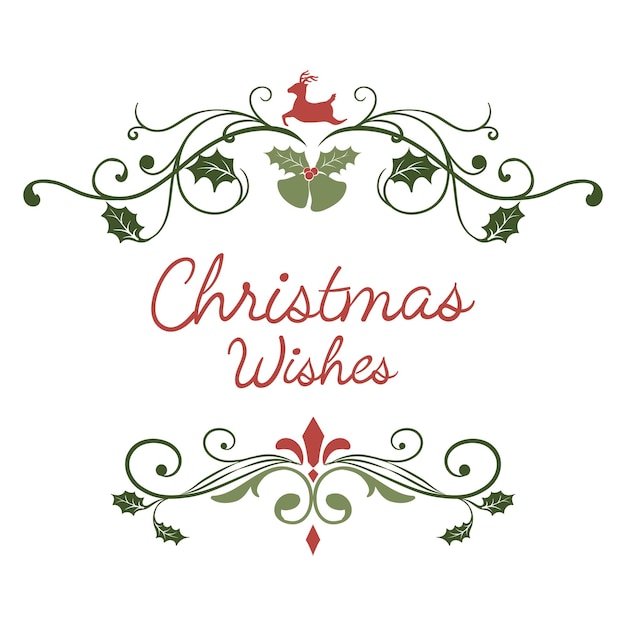 christmas wishes png badge transparent background