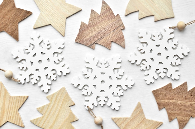 Christmas wooden decorations