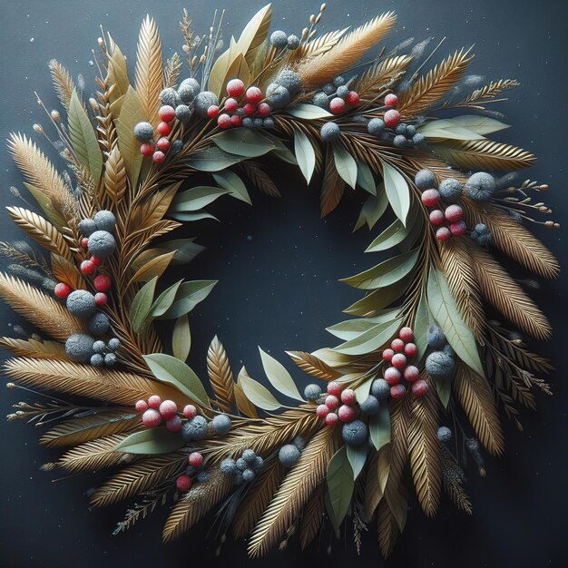 Christmas wreath by Ai generated