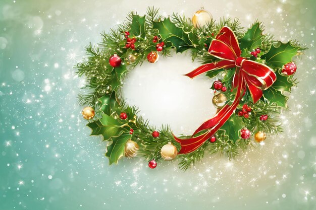 Christmas wreath poster xmas wallpaper background