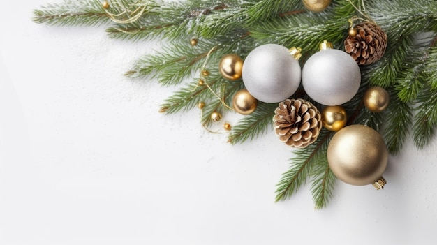 a christmas wreath with a pine cone and pine cones on a white background.