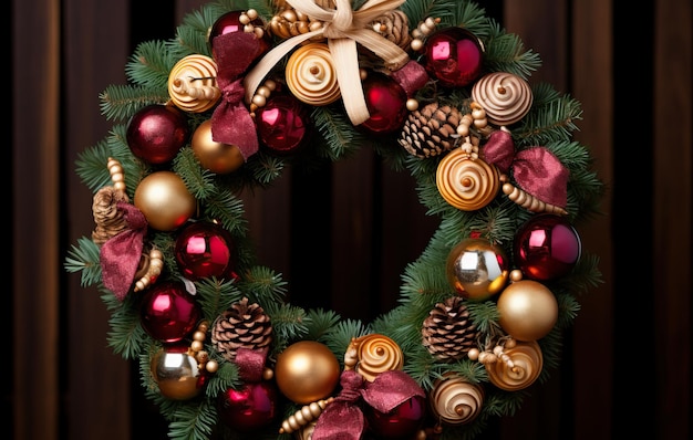 A Christmas wreath