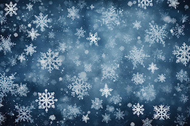 クリスマスをテーマにした背景に水彩の雪の結晶