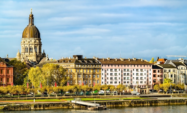 The Christuskirche, a Protestant church in Mainz Rhineland-Palatinate, Germany