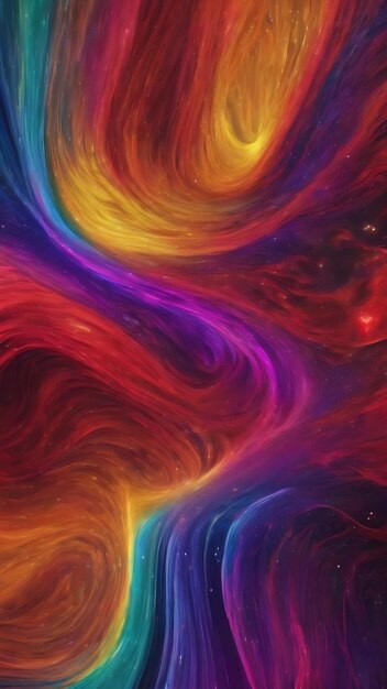 Chroma tidal symphony abstract colorful crescendo abstract weavy nebula cosmic colors unleashed