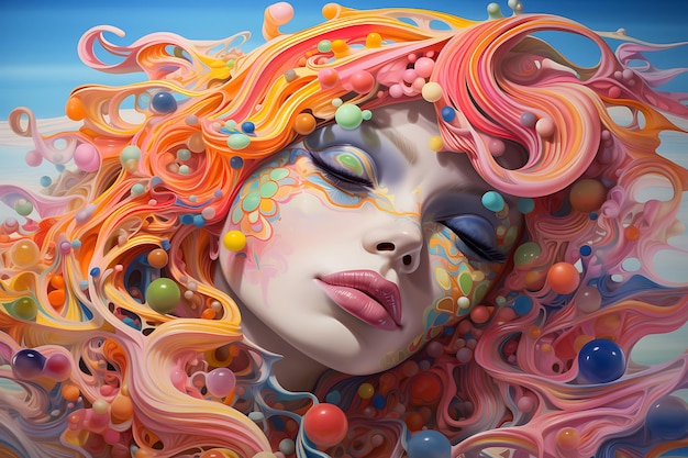 Chromatic concoction hyperillustration grandeur hyperrealistic illustrations