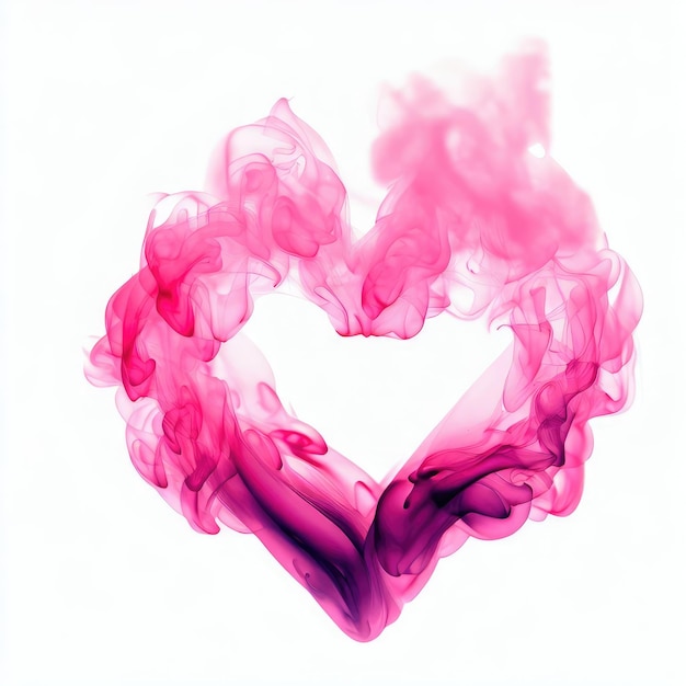 Foto chromatic heart smoke dreams in alta definizione ai generativa