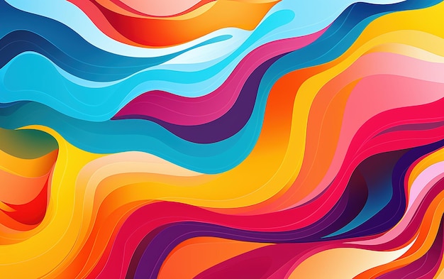 Chromatic rhythms lively multicolor abstract backgrounds