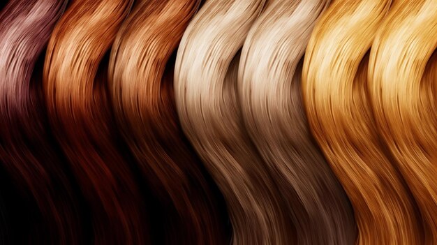 Фото Хроматические локоны, охватывающие мир окрашенных волос