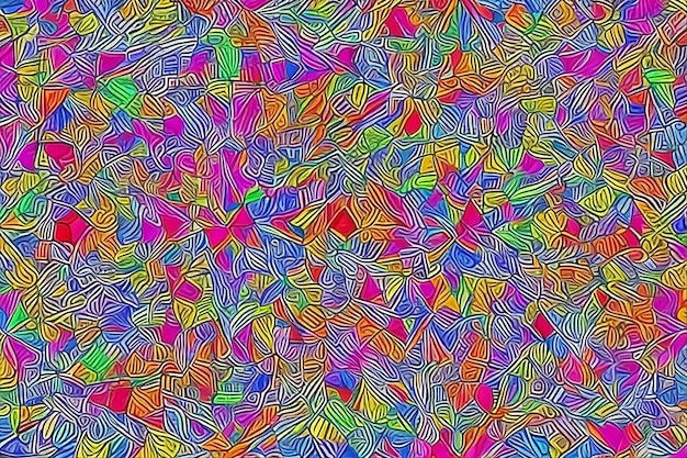 Chromatische geometrie Boeiende kleurrijke patronen voor creatieve projecten
