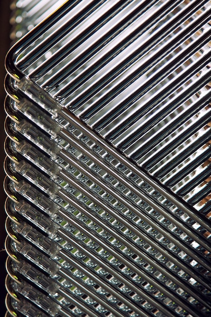 Chrome chairs abstract angular background