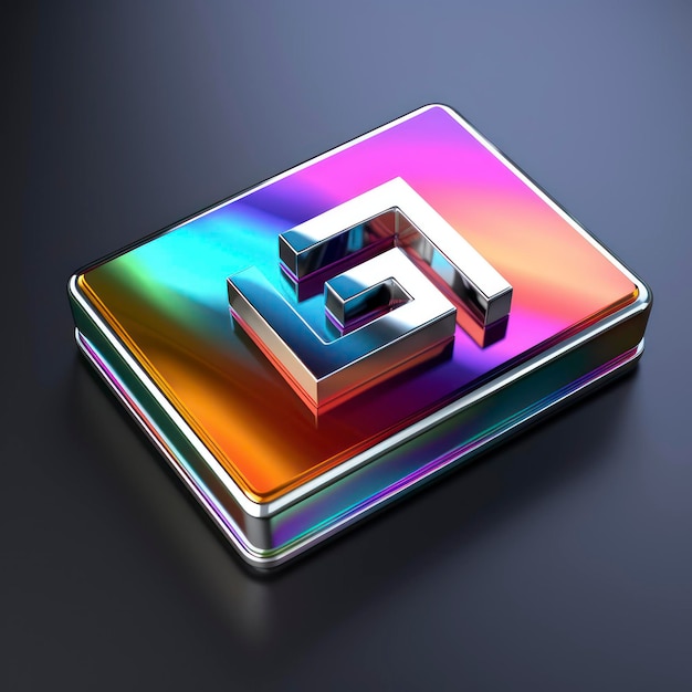 chrome logo art