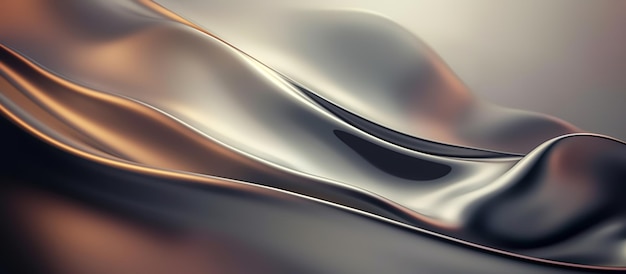 Chrome Metal Wave Background