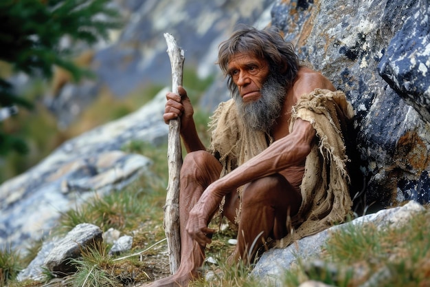 Chronicles of prehistoric life primitive man delving into the mysteries of early human existence tools culture and survival in the ancient epochs of our evolutionary past