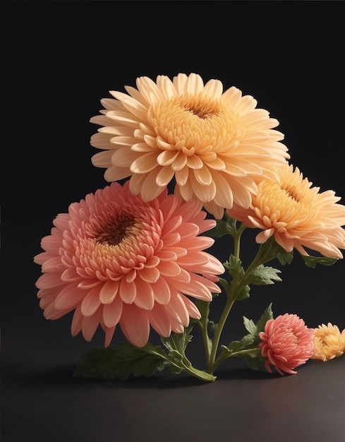 Chrysanthemum bloemen afbeelding gegenereerd met behulp van AI