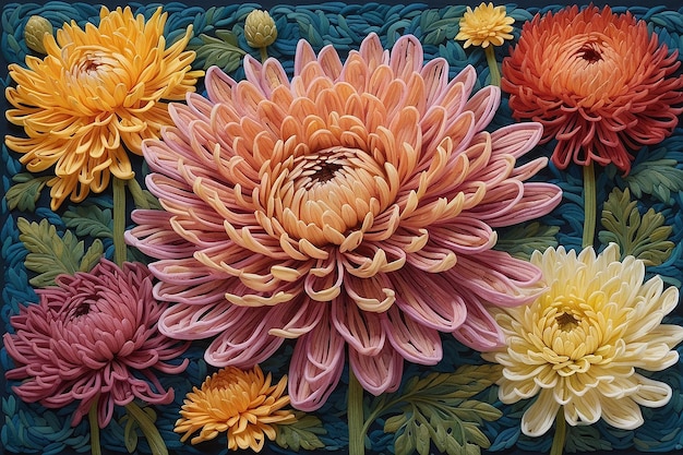 Chrysanthemum Tapestry