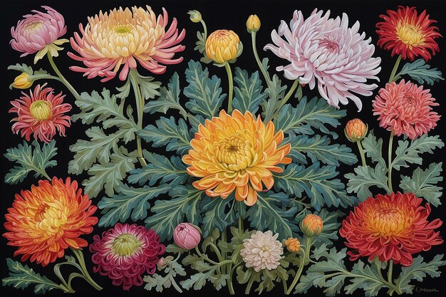 Chrysanthemum Tapestry