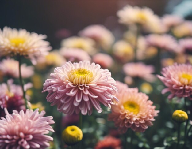 A chrysanthemums flowers