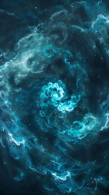 Chrysocolla Dust Swirls With Blue Green Glowing Dust Swirl P Effect FX Texture Film Fillter BG Art