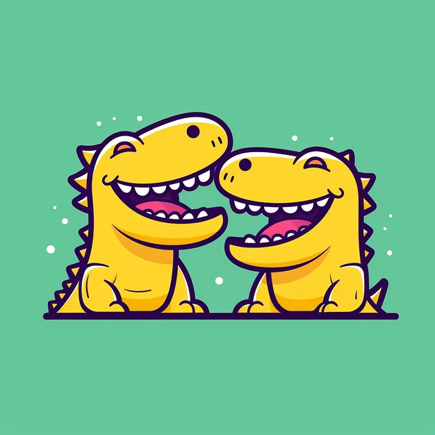 Photo chuckling_caiman_caiman_sharing_a_chuckle_modern_line