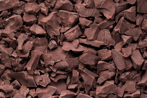 사진 유기농 초콜릿 덩어리, 달콤한 디저트 음식