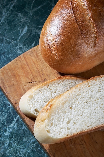 Chunks of a white loaf