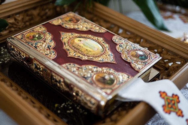 Church accessories for the priest's service are made of gold