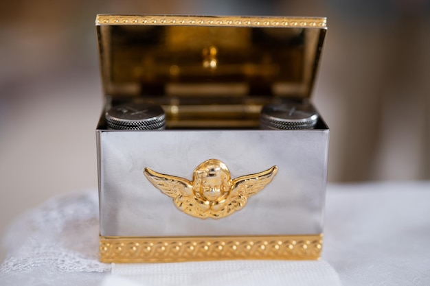 church accessories for the priest's service are made of gold