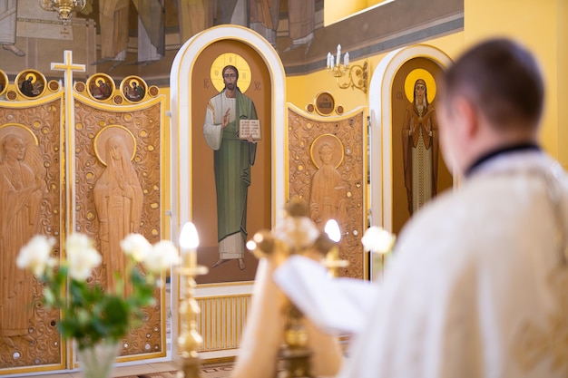 church accessories for the priest's service are made of gold