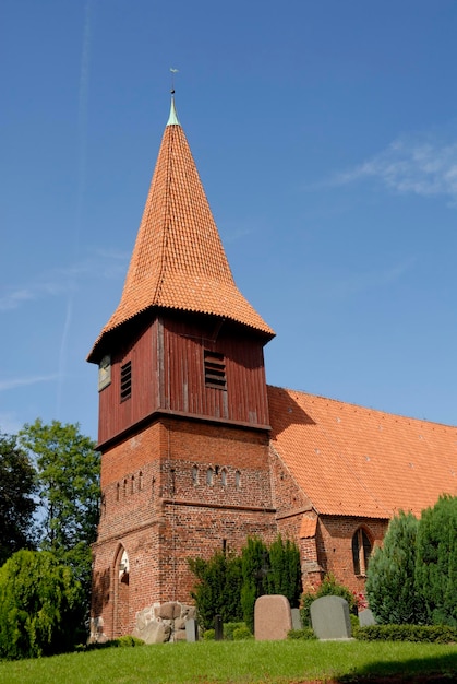 Church of Altefaehr Ruegen Rugia MecklenburgWestern Pomerania Germany