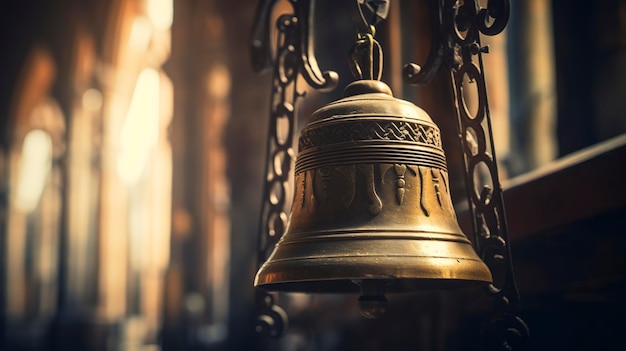 a church bell representing the call to prayer and worship