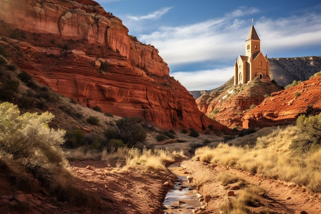 Photo church in capitol reef national park utah united states of america