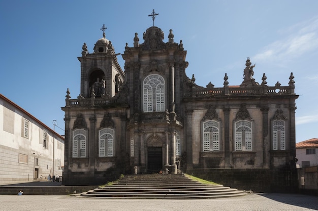 A church in the center of sao miguel