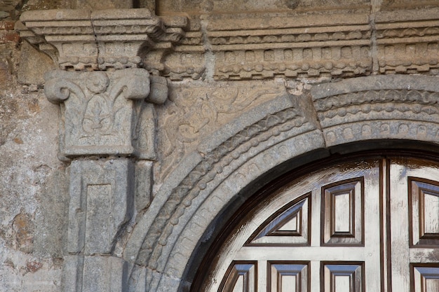 Church Door in Berzocana Caceres Spain