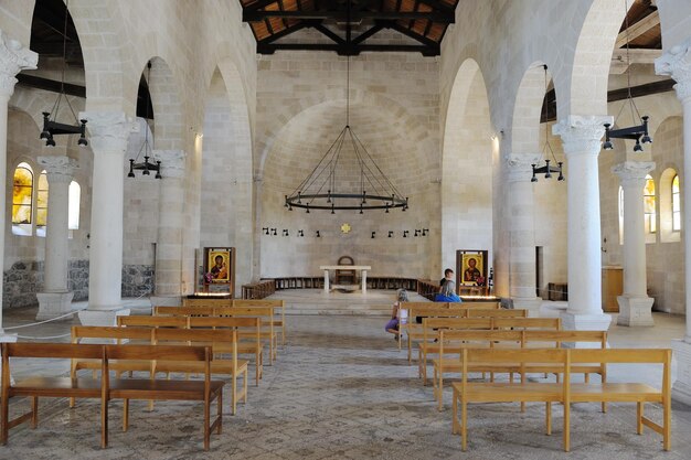 The Church of the First Feeding of the Multitude at Tabgha interior