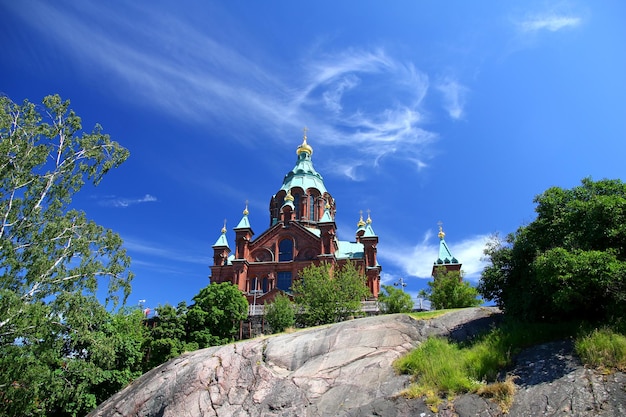 Foto la chiesa di helsinki finlandia