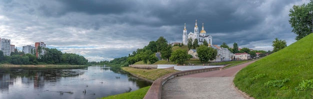Church and the historical part of the city of Vitebsk