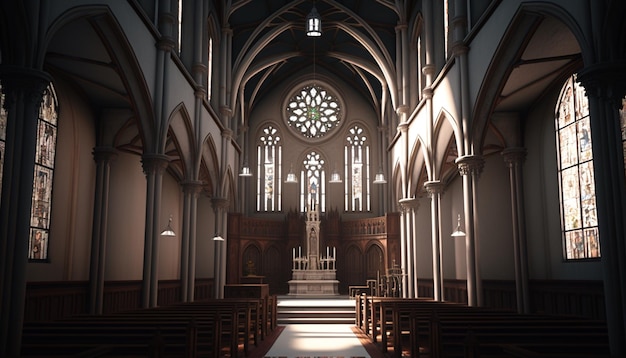 Church inside view