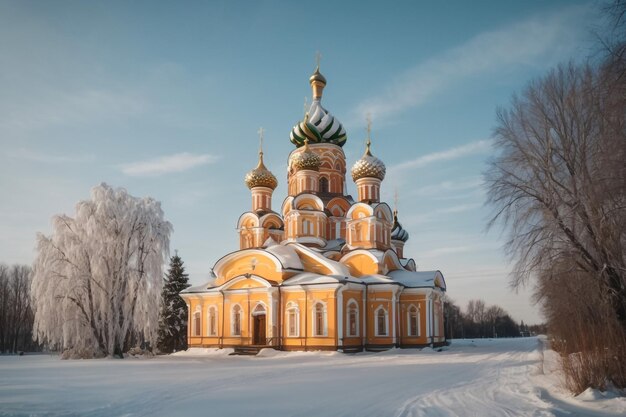 The church of the intercession of the mother of god the town of zarechny yekaterinburg urals rus