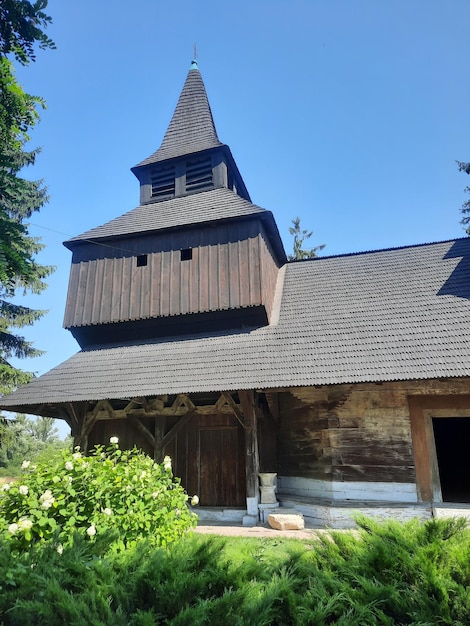 The church is located in the middle of a forest.