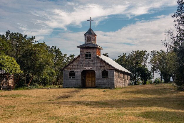 Photo church in isla aucar chilo