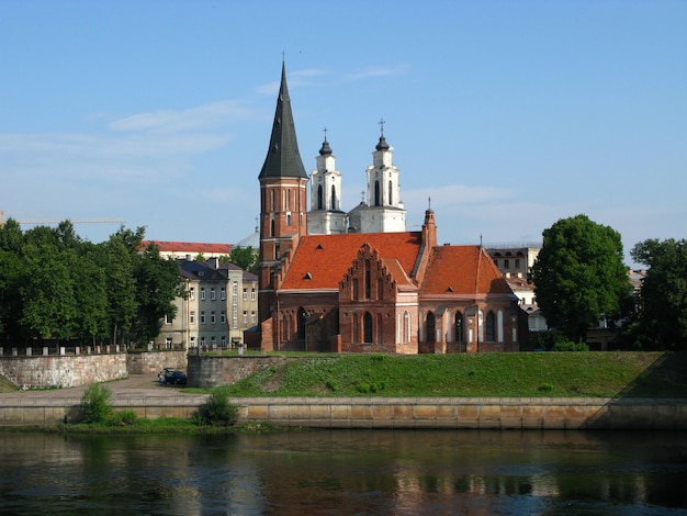 The church in Kaunas city Lithuania