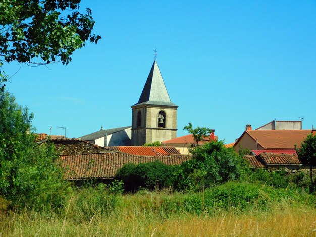 Photo church and landscapes in rabanales de aliste