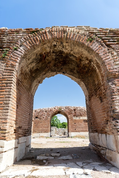 La chiesa di maria (chiesa del consiglio) nell'antica città di efeso a selcuk, turchia