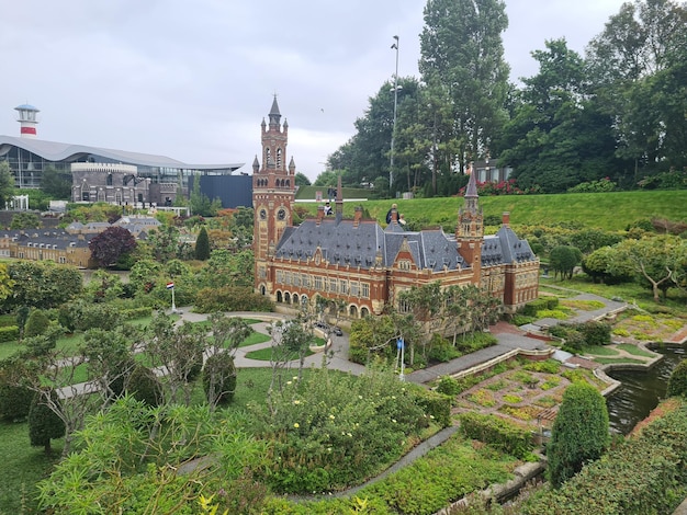 the church in the middle of the garden