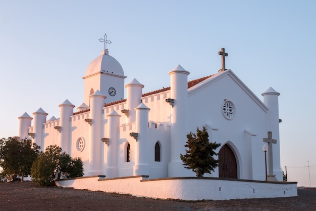 Photo church of mina sao domingos located in mertola, portugal