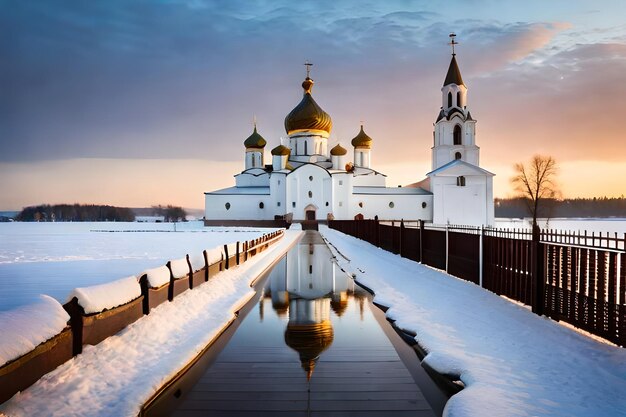 Фото Церковь доброго пастыря зимой